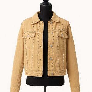 Studded Tan Women's Jacket